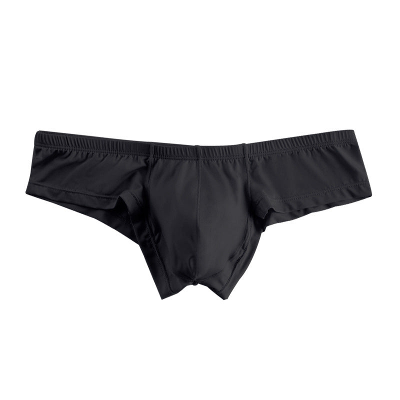 ADANNU Men's Modal Bikini Briefs, Solid Color, Low Rise, No Show, Breathable Sports Underwear