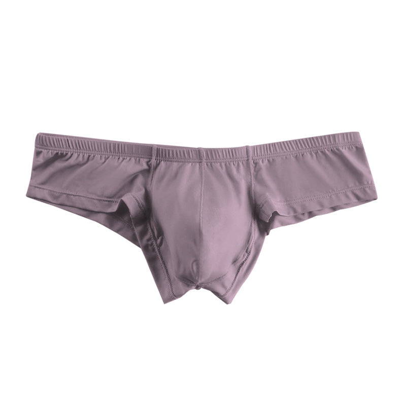 ADANNU Men's Modal Bikini Briefs, Solid Color, Low Rise, No Show, Breathable Sports Underwear