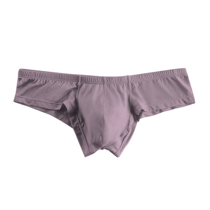 ADANNU Men's Modal Bikini Briefs, Solid Color, Low Rise, No Show, Breathable Sports Underwear