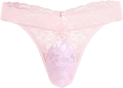 [Born for You] Men's Lace Ruffle Sexy Thong