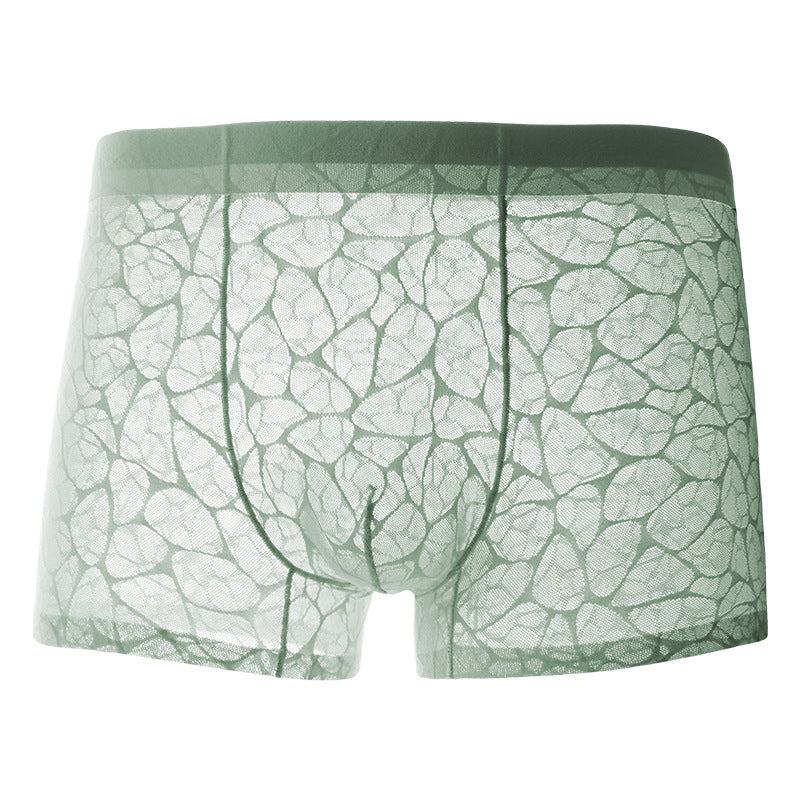 Men’s Breathable Lace Boxer Briefs | Anti-Odor Underwear