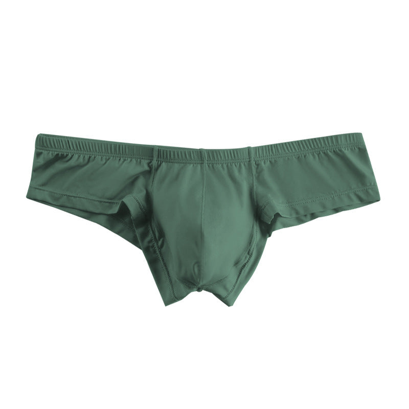 ADANNU Men's Modal Bikini Briefs, Solid Color, Low Rise, No Show, Breathable Sports Underwear