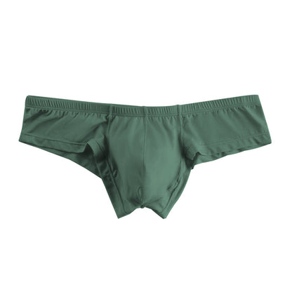 ADANNU Men's Modal Bikini Briefs, Solid Color, Low Rise, No Show, Breathable Sports Underwear