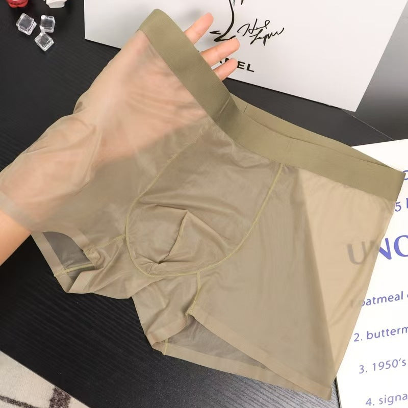 2026 High-End Men's Fashion New Sexy Transparent Underwear