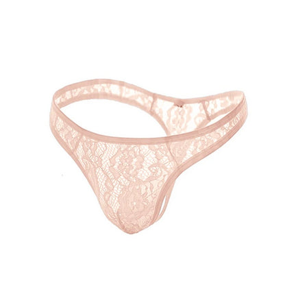 Men's sexy lace underwear, invisible, seamless, and breathable.
