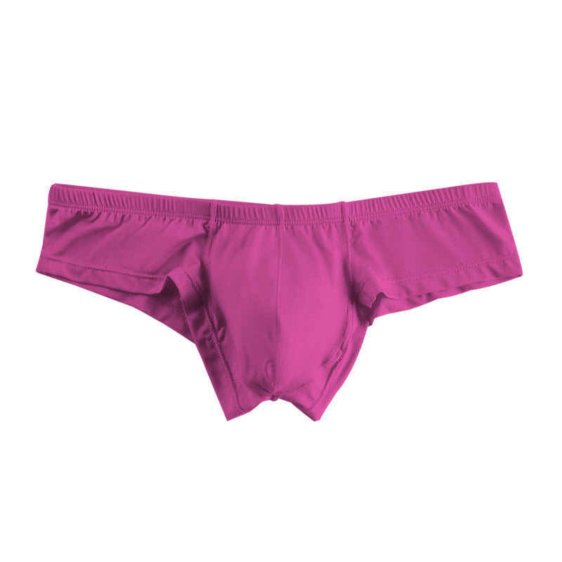ADANNU Men's Modal Bikini Briefs, Solid Color, Low Rise, No Show, Breathable Sports Underwear
