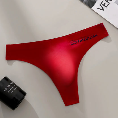 Men's Thong Underwear Breathable Comfort Fabric, Transparent Design