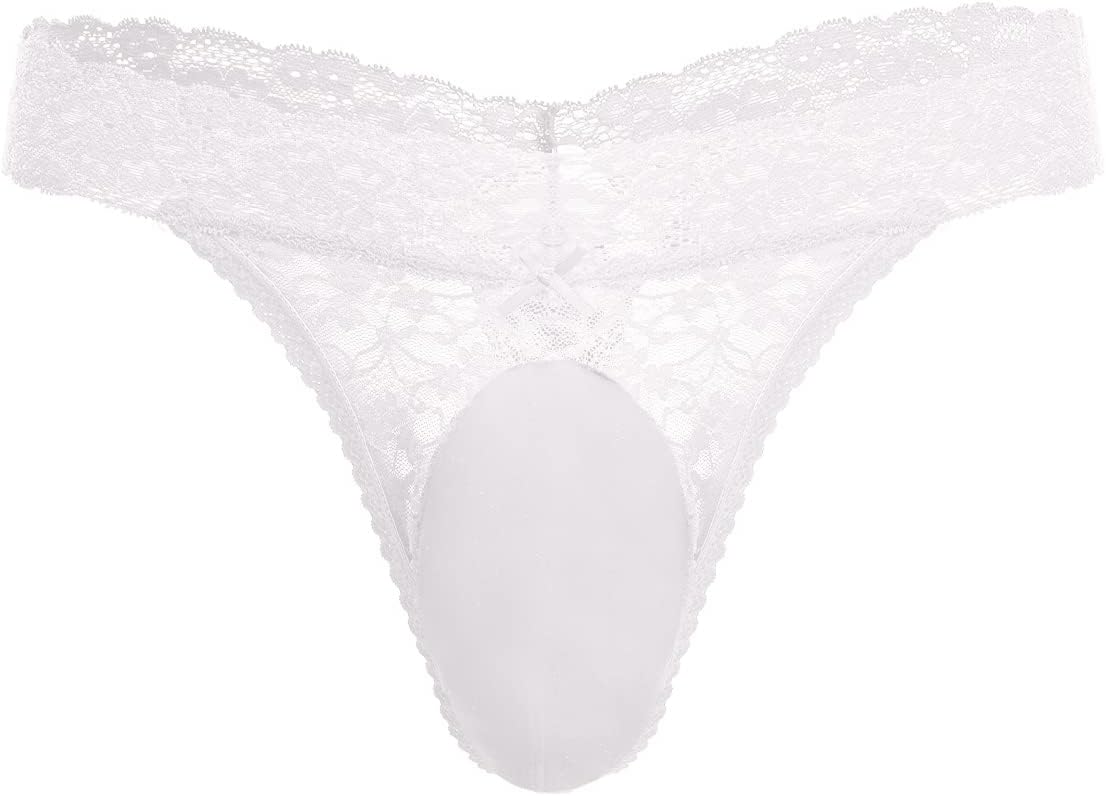 [Born for You] Men's Lace Ruffle Sexy Thong