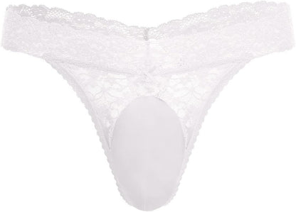 [Born for You] Men's Lace Ruffle Sexy Thong