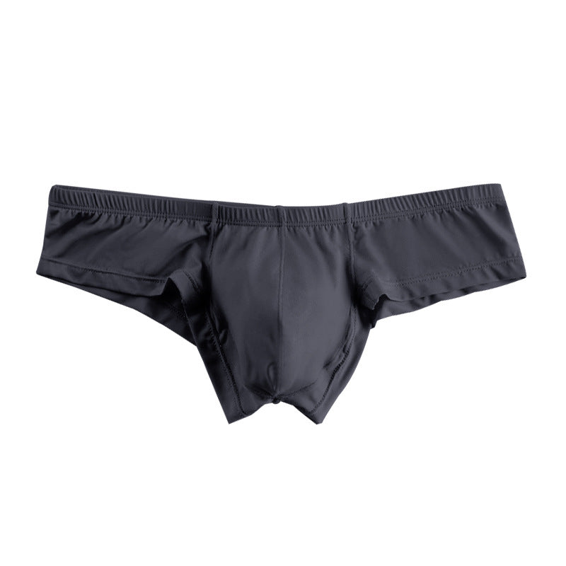 ADANNU Men's Modal Bikini Briefs, Solid Color, Low Rise, No Show, Breathable Sports Underwear