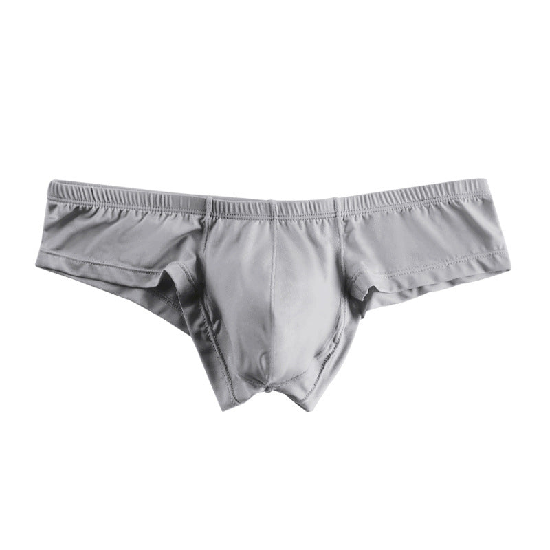 ADANNU Men's Modal Bikini Briefs, Solid Color, Low Rise, No Show, Breathable Sports Underwear