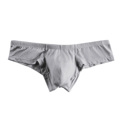 ADANNU Men's Modal Bikini Briefs, Solid Color, Low Rise, No Show, Breathable Sports Underwear