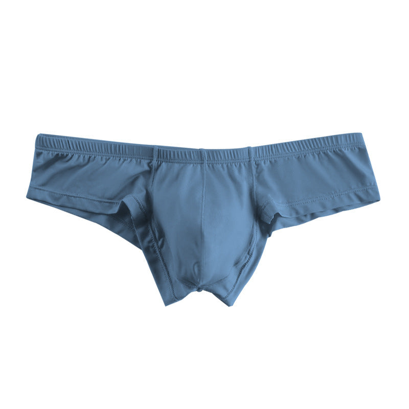 ADANNU Men's Modal Bikini Briefs, Solid Color, Low Rise, No Show, Breathable Sports Underwear
