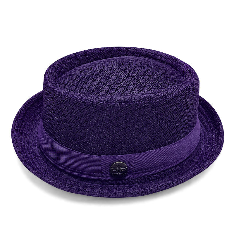 Unisex Breathable MeshPork Pie Hat