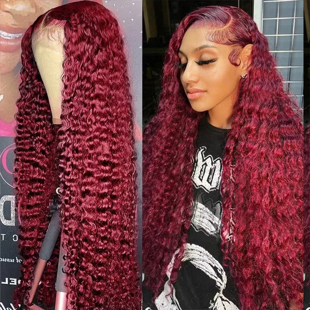 360 Lace Front Wig-10A grade deep wavy lace front wig, 13*4 water wavy lace front wig