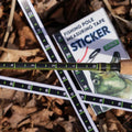 🎣Fishing Pole Measuring Tape Sticker - 24 Inch Ruler Decal to attach to Fishing Rod (2 Pack)