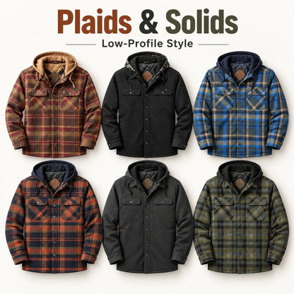 🔥❄️Mountain-Tested Warmth | Concealed Carry Hooded Flannel💥🔫