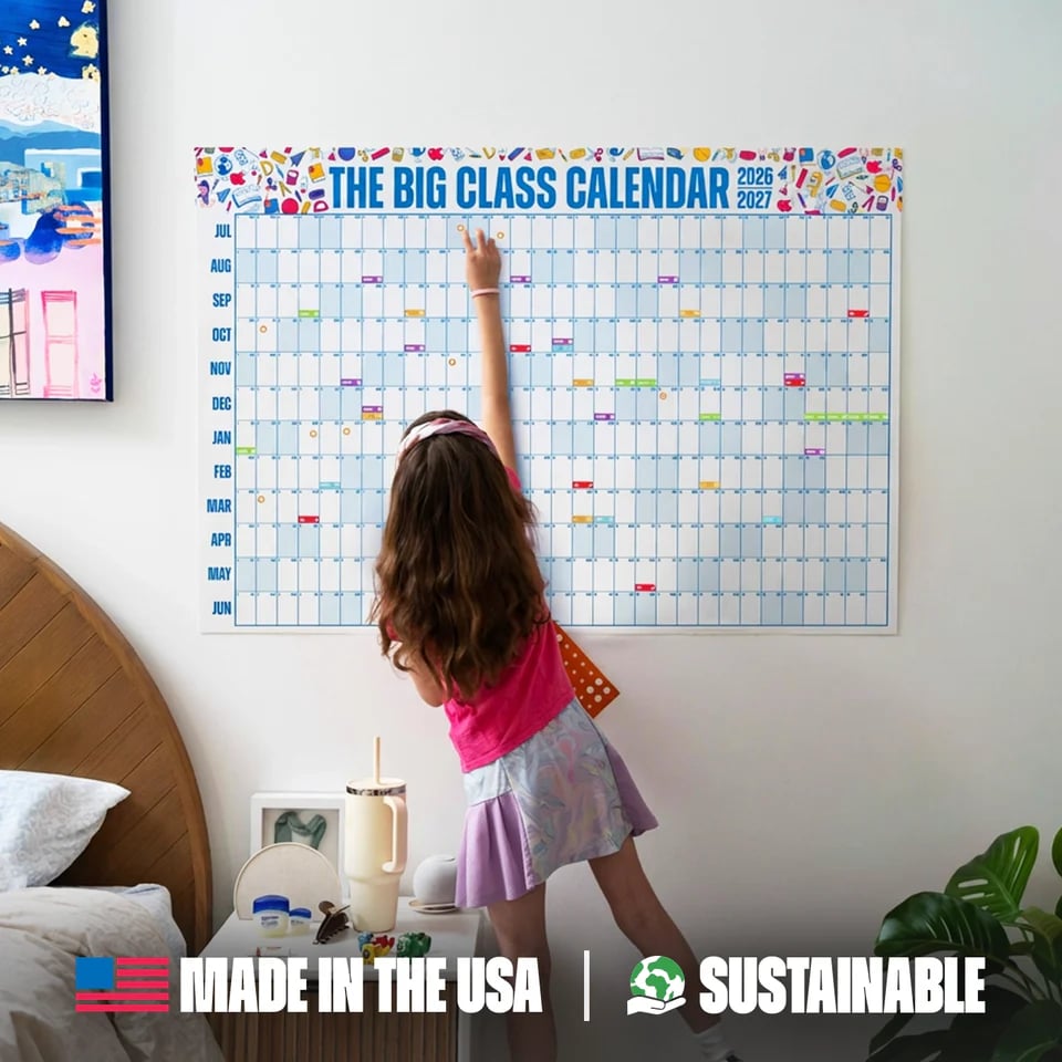 🔥 Back-to-School Sale — 49% OFF Today! 💥📅 The Big Class Calendar - Academic Year 2026-2027