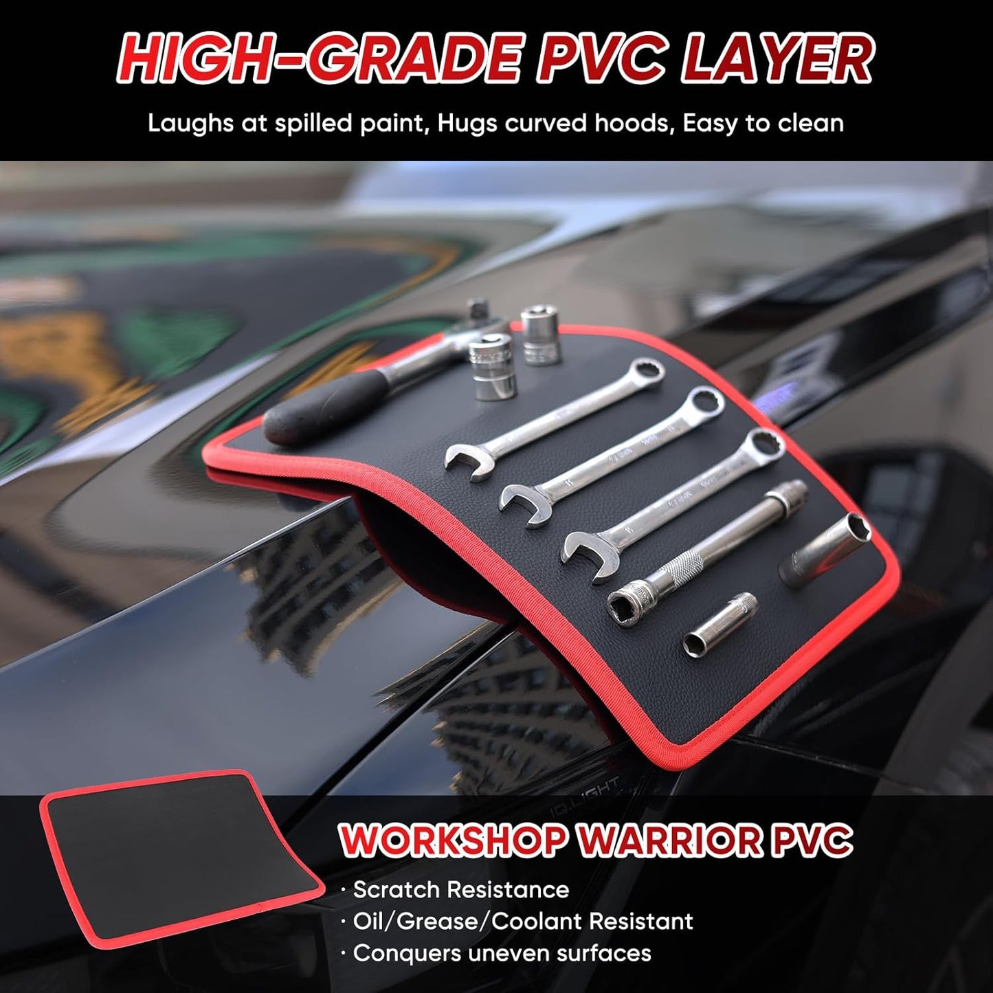 🔥LAST DAY 49% OFF -🛠️‌3PC Flexible Magnetic Tool Mat & Tray Holder