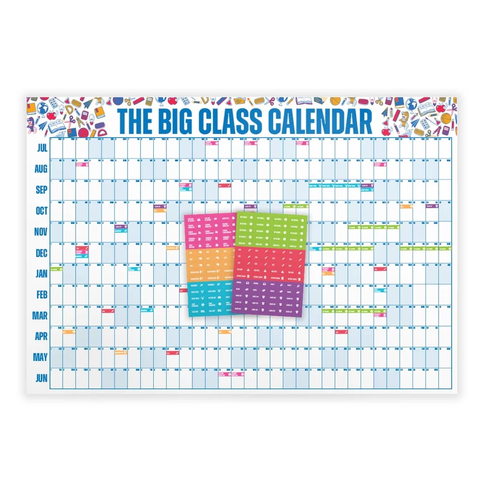 🔥 Back-to-School Sale — 49% OFF Today! 💥📅 The Big Class Calendar - Academic Year 2026-2027