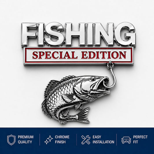 🔥LAST DAY 49% OFF- 🎣 Fishing Special Edition Premium 3D Metal Vehicle Emblem Badge