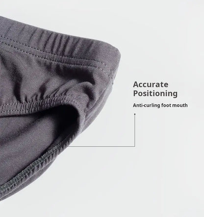 ADANNU Men's Modal Bikini Briefs, Solid Color, Low Rise, No Show, Breathable Sports Underwear