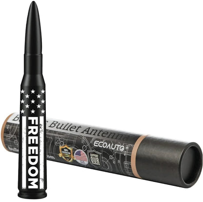 ⚡Hot Sales 49% OFF🔥50 Cal Badass Bullet Antenna for Ford Dodge GMC Chevy & Jeep 2007+ Stand Out Upgrade Your Truck Antenna Anti-Theft Design Military-Grade Quality Auxiliary Audio Inputs