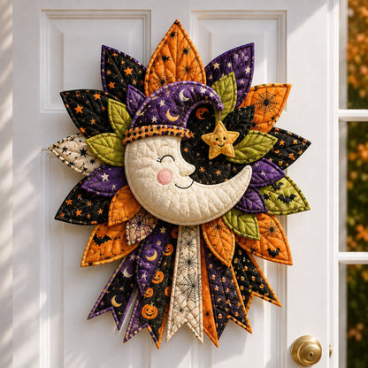 💥 LAST DAY 49% OFF - DIY Quilted Halloween Pumpkin Door Hanger Kit (✨Beginner-Friendly)