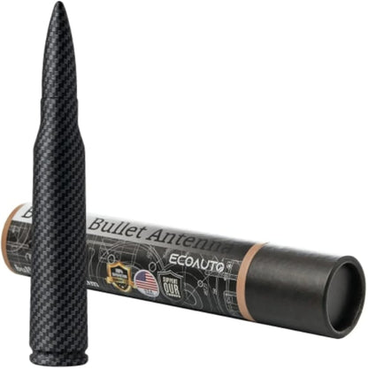 ⚡Hot Sales 49% OFF🔥50 Cal Badass Bullet Antenna for Ford Dodge GMC Chevy & Jeep 2007+ Stand Out Upgrade Your Truck Antenna Anti-Theft Design Military-Grade Quality Auxiliary Audio Inputs