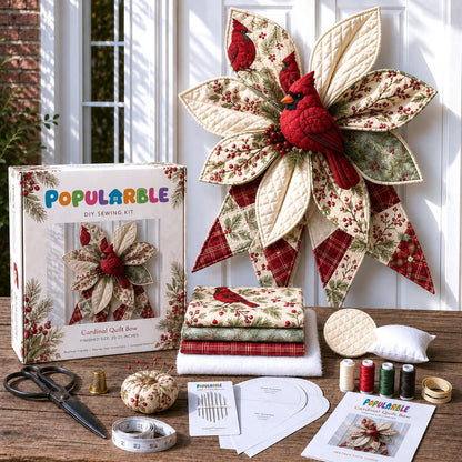 🎁Last Day 50% OFF- Large Patchwork Bow Sewing Kit (Beginner-Friendly)