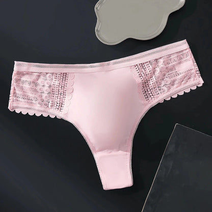 Men's Sexy Half-Transparent Lace Patchwork Elegant Underwear