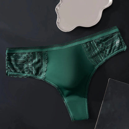 Men's Sexy Half-Transparent Lace Patchwork Elegant Underwear